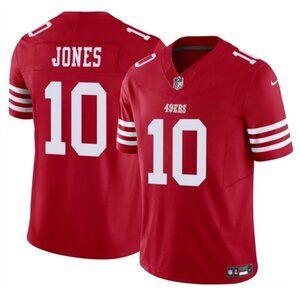 Mens or Youths Kids Select Mac Jones Red Stitched Jersey Vapor